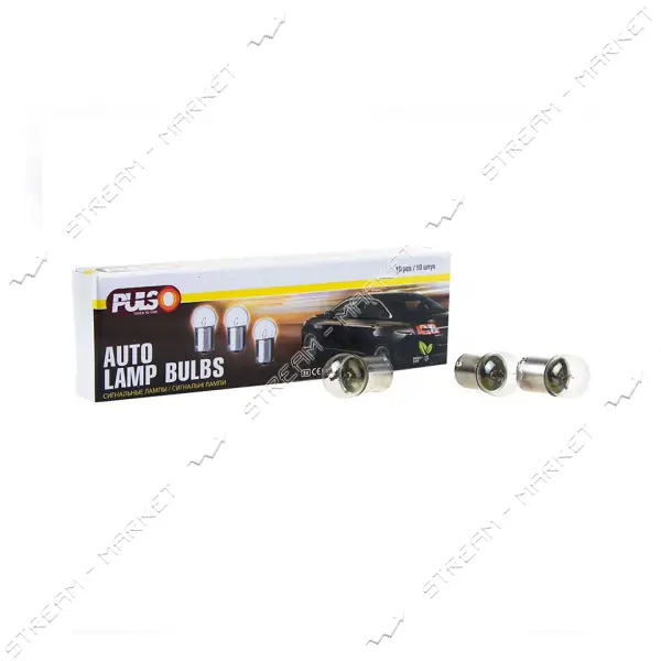 Лампа габаритная Pulso S25/BA15s/R5W 12v 5w clear 1 контакт