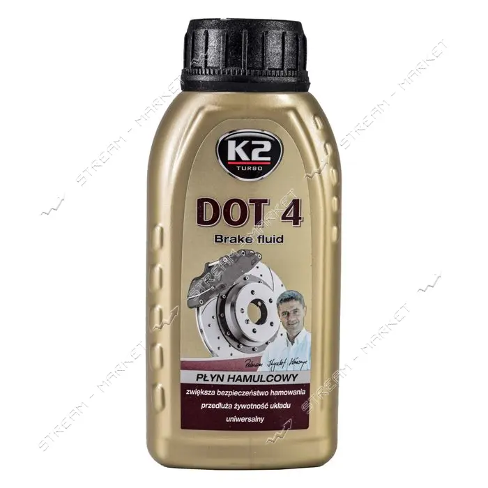 Тормозная жидкость K2 Brake Fluid Turbo Dot 4 0.25л