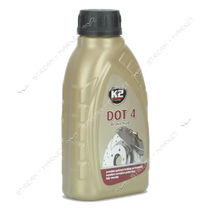 Тормозная жидкость K2 Brake Fluid Turbo Dot 4 0.5л