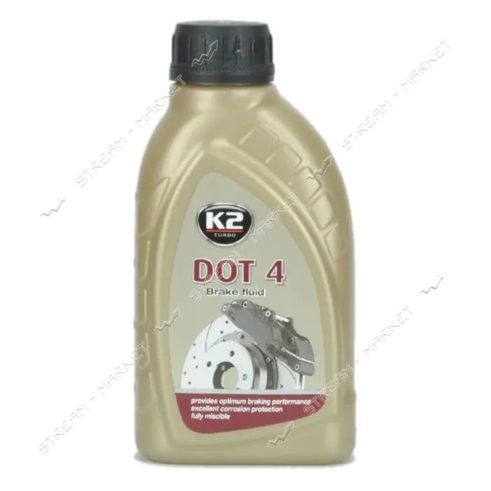 Тормозная жидкость K2 Brake Fluid Turbo Dot 4 0.5л