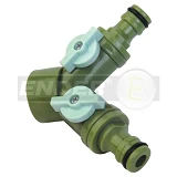 Двойной кран Ender 656024 3/4" 20шт                                                                 