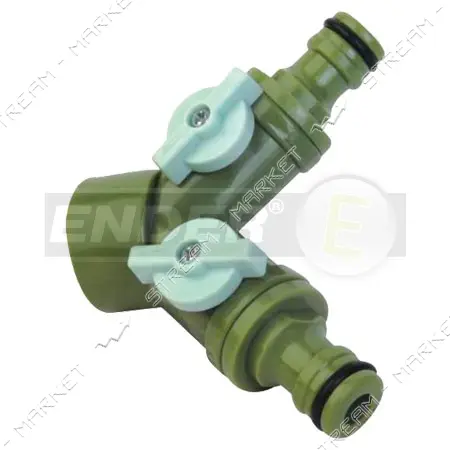 Двойной кран Ender 656024 3/4" 20шт                                                                 