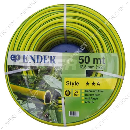 Шланг садовый Ender Style 1/2" 12.5мм 50м серый