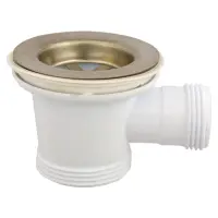 Выпуск Extra Plast 1 1/2" для ванны с нержавеющей сеткой с металлическим болтом                     