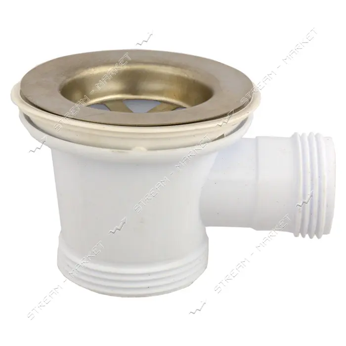 Выпуск Extra Plast 1 1/2" для ванны с нержавеющей сеткой с металлическим болтом