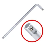 Вороток L-образный Intertool ET-1027 1/2" 400мм хром-ванадиум                                       