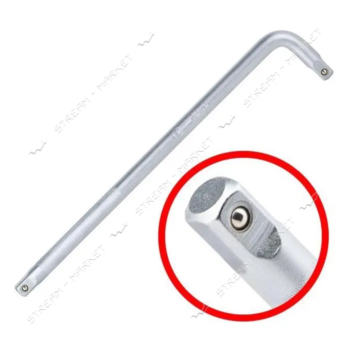 Вороток L-образный Intertool ET-1027 1/2" 400мм хром-ванадиум                                       