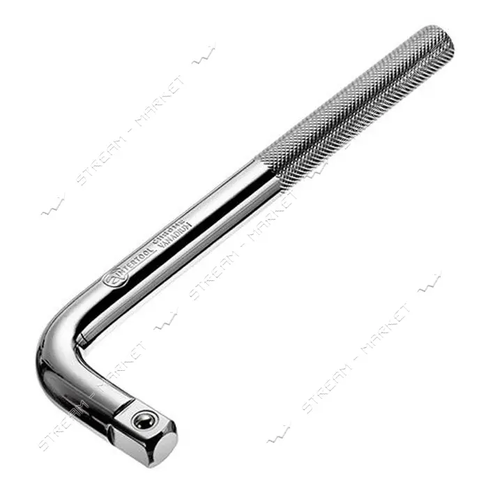 Вороток L-образный Intertool ET-1028 1/2" 200мм хром-ванадиум