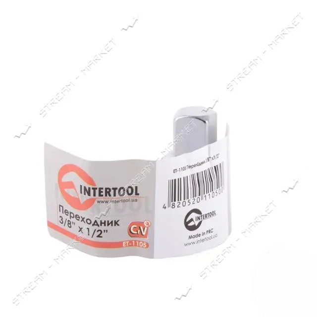 Переходник Intertool ET-1105 3/8" * 1/2" хром-ванадиум                                              