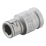 Переходник Intertool ET-1108 квадрат 1/2" x1/2" шестигранник хром-ванадиум                          