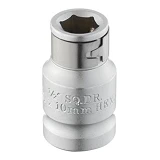 Переходник Intertool ET-1108 квадрат 1/2" x1/2" шестигранник хром-ванадиум                          