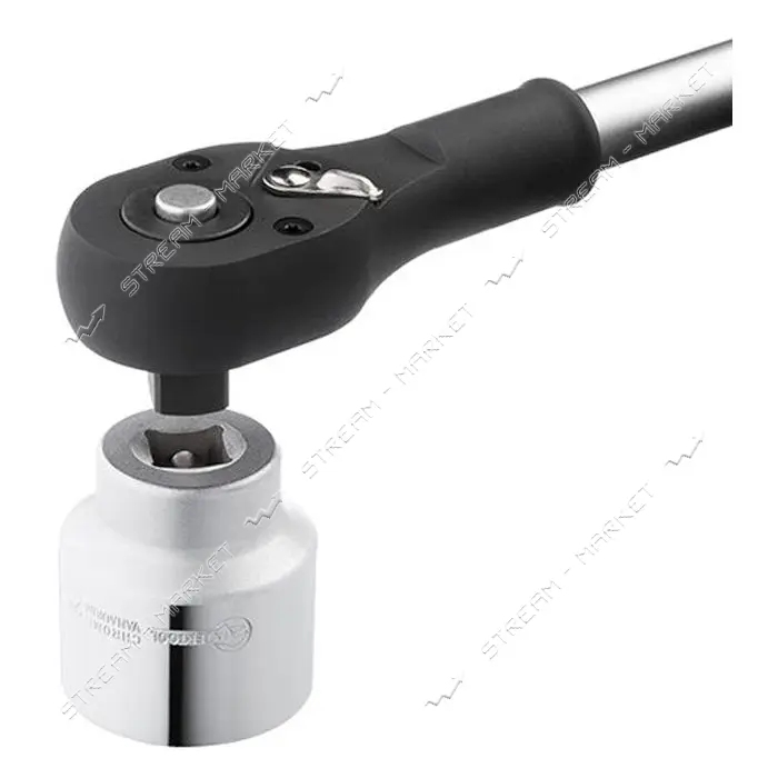 Рукоятка с трещоточной головкой Intertool ET-7005 Профи с храповым механизмом 3/4" 200мм