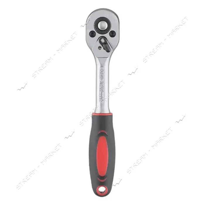 Рукоятка с трещоточной головкой Intertool HT-2104 с храповым механизмом 1/4'' Cr-v 24 зуба