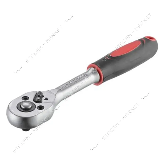 Рукоятка с трещоточной головкой Intertool HT-2104 с храповым механизмом 1/4'' Cr-v 24 зуба