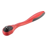 Рукоятка с трещоточной головкой Intertool HT-2109 с храповым механизмом на 72 зуба 1/2'' изогнутая  