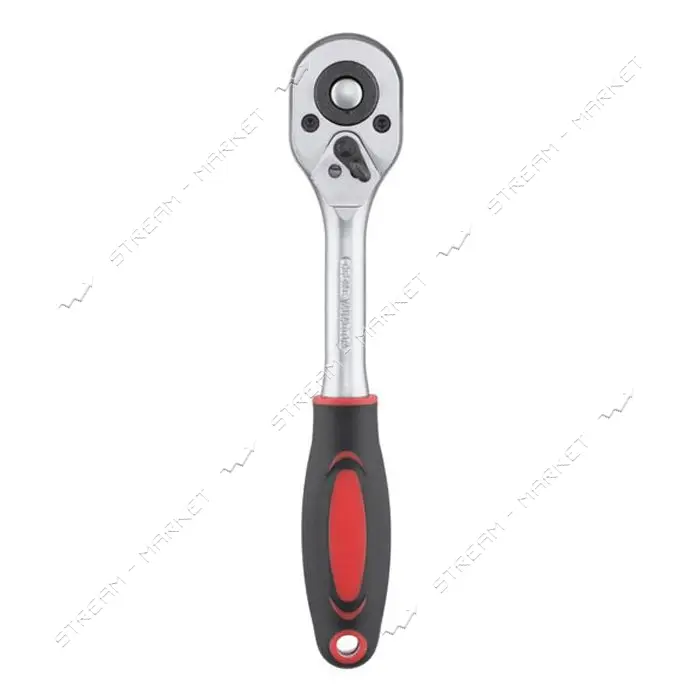 Рукоятка с трещоточной головкой Intertool HT-2105 с храповым механизмом 3/8'' Cr-v 24 зуба          
