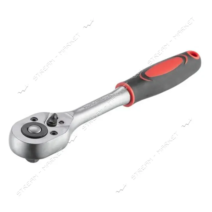 Рукоятка с трещоточной головкой Intertool HT-2105 с храповым механизмом 3/8'' Cr-v 24 зуба          