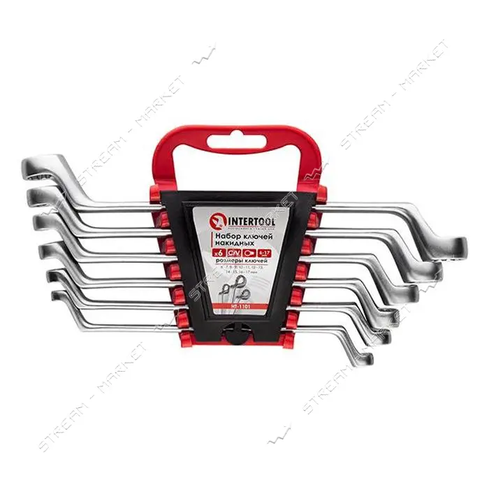 Набор накидных ключей Intertool HT-1101 6-17мм Cr-V 6шт                                             