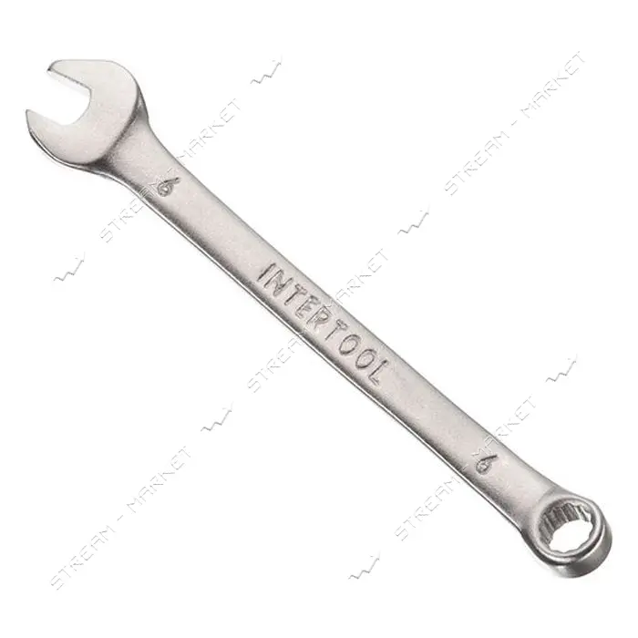 Ключ комбинированный Intertool HT-1206 6мм Cr-V