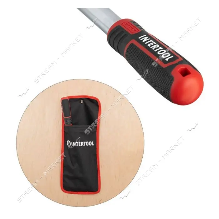 Ключ баллонный Intertool HT-1601 телескопический 1/2" 17/19 21/23мм Cr-V чехол STORM