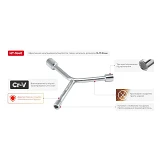 Ключ Y-образный Intertool HT-1640 13х17х 9мм                                                        