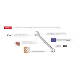 Ключ комбинированный Intertool XT-1013 13мм Cr-V покрытие сатин-хром