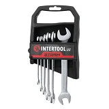 Набор рожковых ключей Intertool XT-1101 6-17мм Cr-V 6шт покрытие сатин-хром
