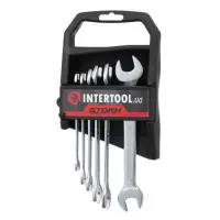 Набір ріжкових ключів Intertool XT-1101 6-17мм Cr-V 6шт покриття сатин-хром                         