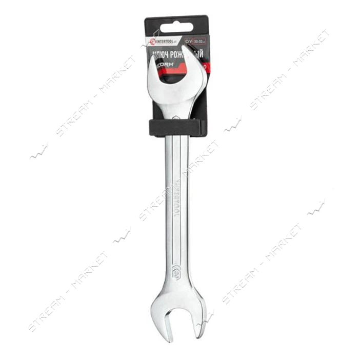 Ключ рожковый Intertool XT-1130 30-32мм Cr-V покрытие сатин-хром                                    