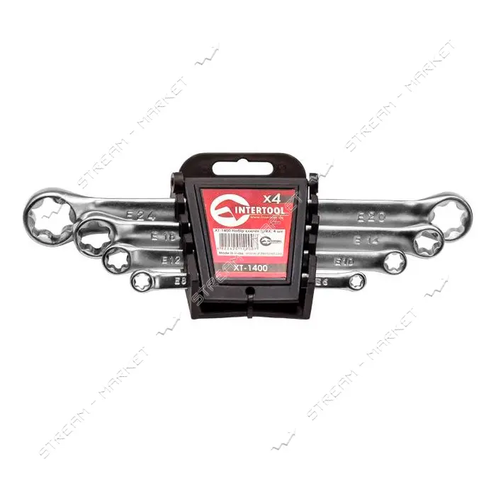 Набор накидных ключей Intertool XT-1400 TORX Т6-Т24 мм 4 шт                                         