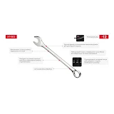 Набор комбинированных ключей Intertool XT-1512 12шт