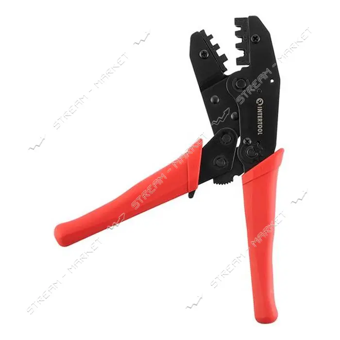 Клещи для обжима контактов Intertool HT-7050 с храповым механизмом