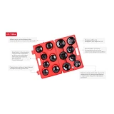 Набор съемников масляного фильтра колпачки Intertool HT-7204
