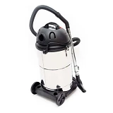 Пылесос строительный Intertool  DT-1030 30л корпус из нерж стали 1400Вт                             