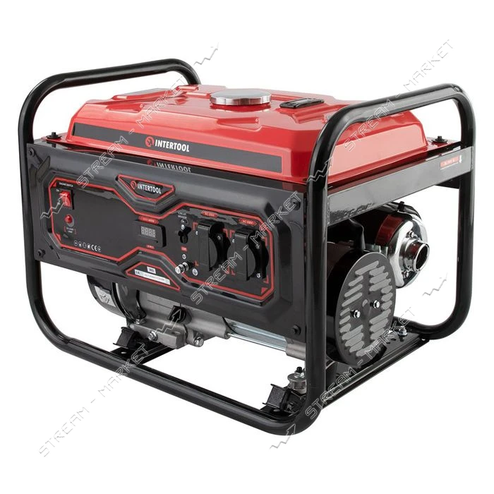 Генератор бензиновый Intertool DT-1135 STORM 3.2/3.5кВт 220В 18л ручной старт медная обмотка