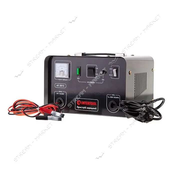 Зарядное устройство Intertool AT-3015 12-24В 600Вт 230В 14/20А