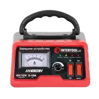Зарядний пристрій Intertool AT-3020 6 / 12В регулювання сили струму 0-10А 230В                      