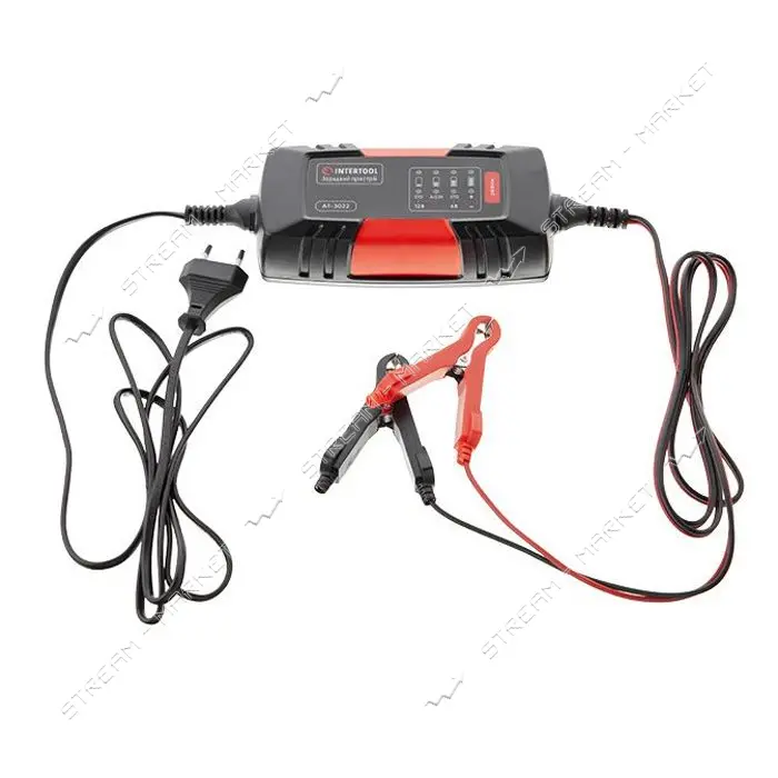 Зарядное Intertool AT-3022 6/12В 2А 230В макс.емкость заряжаемого аккумулятора 1.2-60 а/ч