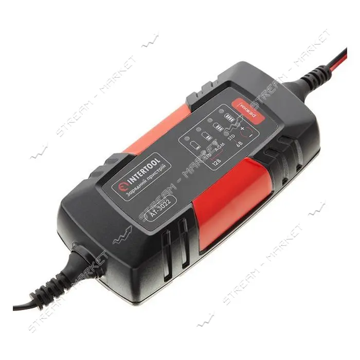 Зарядное Intertool AT-3022 6/12В 2А 230В макс.емкость заряжаемого аккумулятора 1.2-60 а/ч