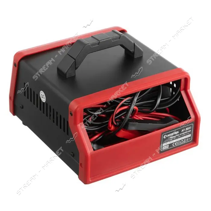 Устройство зарядное для аккумуляторов Intertool AT-3031 12/24В 0-10 А 6-150 Ач с микропроцессором
