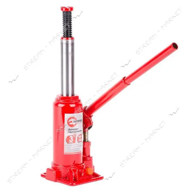 Домкрат столбик Intertool GT0022 одноштоковый 3т
