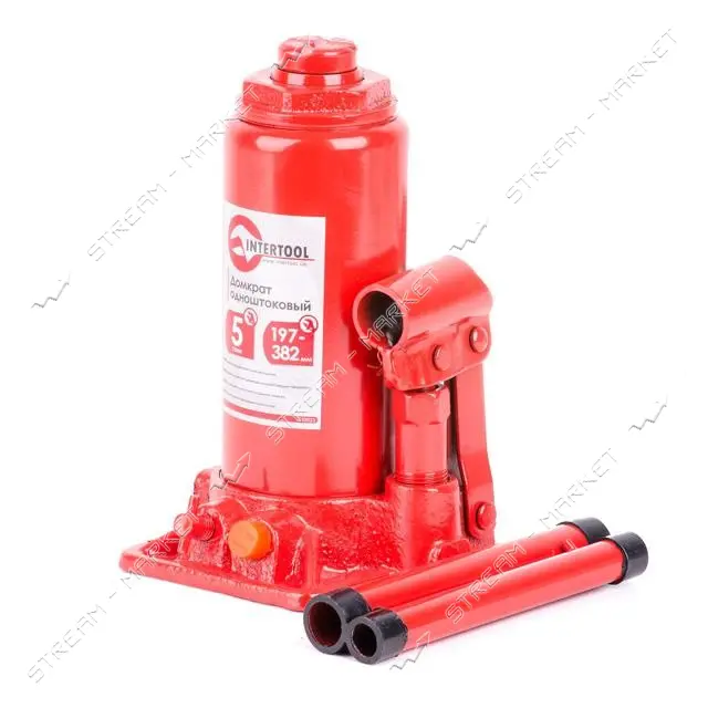 Домкрат столбик Intertool GT0023 одноштоковый 5т                                                    