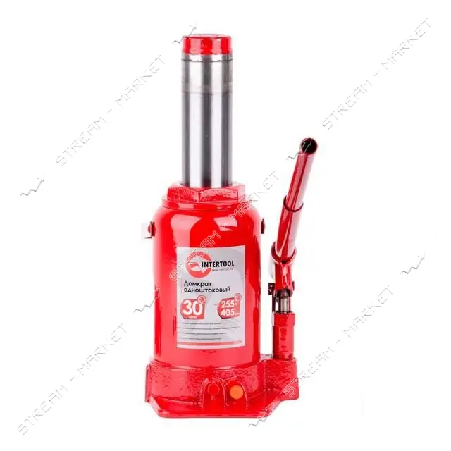 Домкрат столбик Intertool GT0029 одноштоковый 30т