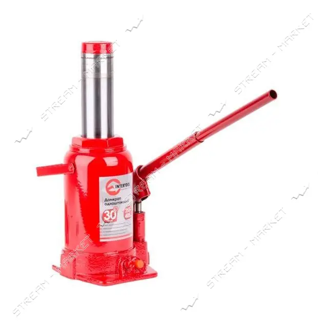 Домкрат столбик Intertool GT0029 одноштоковый 30т