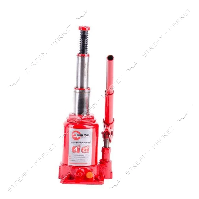 Домкрат столбик Intertool GT0032 2-х штоковый 4т