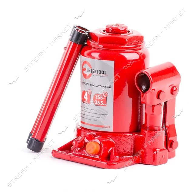 Домкрат столбик Intertool GT0032 2-х штоковый 4т