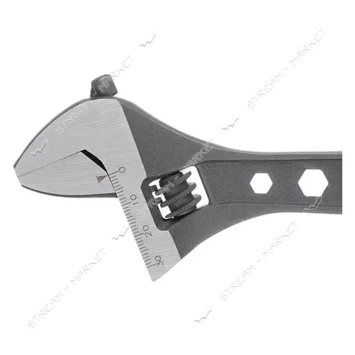 Ключ разводной Intertool HT-0196 200мм двухкомпонентная рукоятка