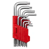 Набор Г-образных ключей Intertool HT-0607 TORX Т10-Т50 Cr-V Small 9шт