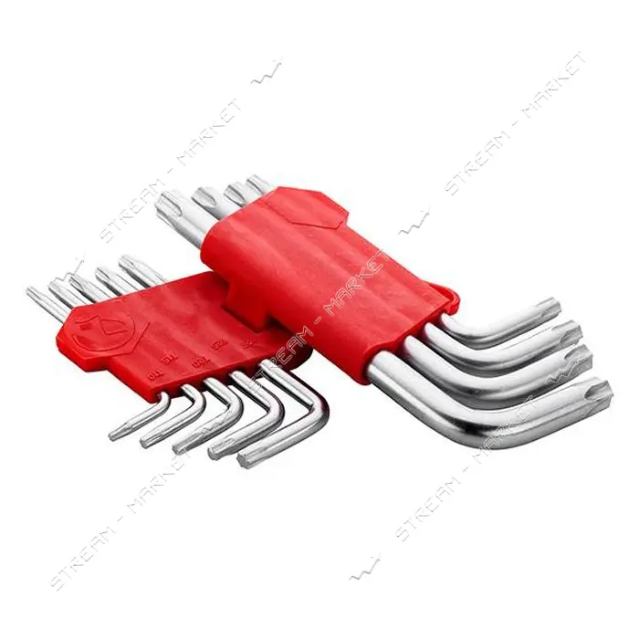 Набор Г-образных ключей Intertool HT-0607 TORX Т10-Т50 Cr-V Small 9шт
