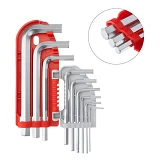 Набор Г-образных шестигранных ключей Intertool HT-1801 Small 9шт 1.5-10мм